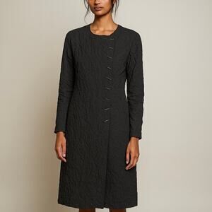 Anett Rostel Designer Virgin Wool Longline Jacket Blazer Lagenlook Boho Sz 40 EU